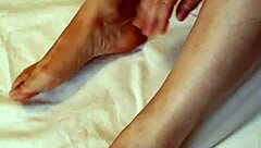 granny mariaold swaps stockings for foot bliss