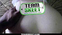 Girl Blows Guy, Gets Fucked, And Covered In Cumshot