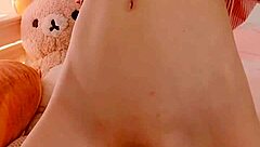 Tiny Asian Teen Rides Huge Dildo And Cums Hard