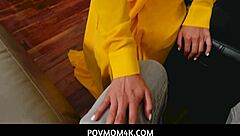 Small tits Latin stepmom gets POV banged hard in group!