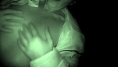 Is This Horny Teen Masturbating Outside at Night?