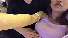 maa-chan in love hotel uniform titty fucks and cums twice