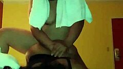 Roughly fucking the enemy in doggystyle, bending her over for ass and pussy pounding