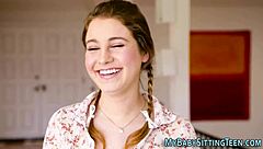 Teen Babysitter Riding Hard in Wild High-Definition Action, Wanna See More?