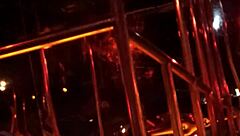 Is Frankie stripping in hot stockings? Watch her tease with heels and ripped clothes in retro style.