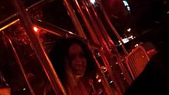 Is Frankie stripping in hot stockings? Watch her tease with heels and ripped clothes in retro style.