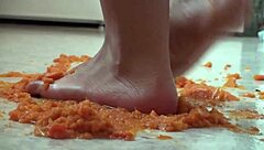 Detailed POV view of feet fetish actions with close-ups and interactions