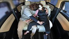 Wow, Couple in Embarrassing Outfit Has Creampie Sex with Blowjob in Hentai!