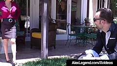 Cock hungry realtor Krissy Lynn fucks client Alex Legend