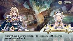 Sacred Sword Princess experiences her first hentai scene