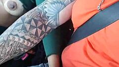 Car ride through São Paulo turns into intense fucking with big tits and cuckold action. Watch the amateurs go wild!