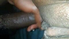 Milf squirts from wet pussy during anal