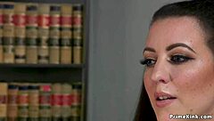 Brunette Boss Spanks Assistant Over Knee