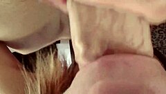 Extreme Close Up Female POV Blowjob Absolutely Fills My Mouth with His Cum