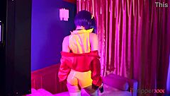 Christy White Rides In Cowgirl Parody Teasing With Her Ass And Pussy In Ripped Costumes