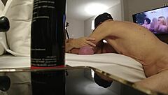 mature friend sucks old white haired amputee grandpas tiny 18+ dick in gay oral session