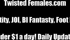 Mistress instructs slave to obey or face bdsm punishment with ball kicking