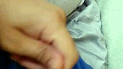 Narrating the story of jerking to amateur gay blowjob with monster cock