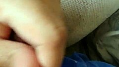 Narrating the story of jerking to amateur gay blowjob with monster cock