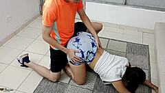 My personal trainer fucks me hard at home