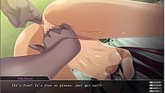 In Taimanin Yukikaze, 'finger my pussy in this anime creampie'