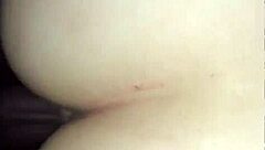 Teen gets creampied taking backshots