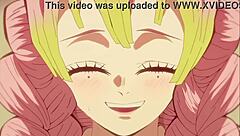 Mitsuri Kanroji's Big Tits and Ass in Intriguing Contrast