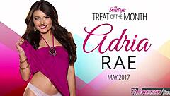 Bored On Sunday! Adria Rae Toys Her Big Tits And Pussy!