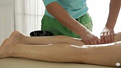 Caroline Cums Quickly On Massage Table