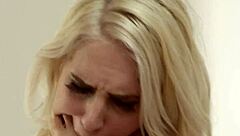 Bound Babe With Big Tits Queens And Squirts On Her Lesbian Lover In Erotic Bondage