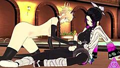 Toga Shinobu in futanari hentai has sex with blowjobs and cumshots