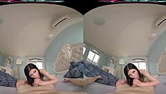 Vrhush Blowjob And Breakfast With Brunette Nessy Blue: Shaved Tits Riding Cowgirl Missionary Pov