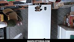 redhead teen pepper hart gets caught shoplifting and fucked by police