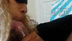 Meechie Sloppily Deepthroats Big Black Monster Cock