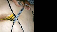 Amateur BBW Bent Over for Creampie Licking