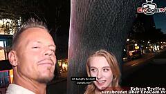 Shy Ukrainian 18-Year-Old Teen Picked Up and Banged on German Street