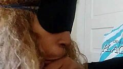 Meechie Sloppily Deepthroats Big Black Monster Cock