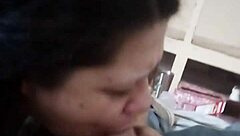 Schizo latina bbw reluctantly sucks cock for fix money in desperate amateur clip