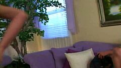 i watch this hot brunette fucking in front of her rival, tied up and submissive