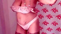 Mariaold Fucks Huge Boobs With Dildo And Blowjob