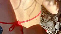 bella fucked at the beach with a woman i met