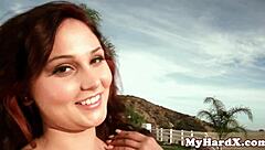 pierced redhead gets pussy licked and drilled rough.