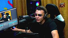 She flashed her tits on the podcast