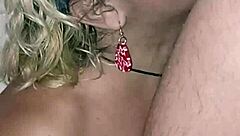 Sucking Big White Dick In Parking Lot And Getting Facial