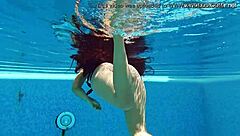 Small tits latina babe andreina de luxe underwater, tight pussy explored