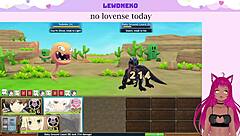 Vtuber Lewdneko Plays Evenicle Part 5 With Big Tits And Cute Anime Style