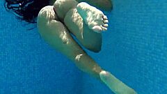 Small tits latina babe andreina de luxe underwater, tight pussy explored