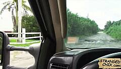 Yo, watch Diamond Monroe, ebony teen 18+, bang for cash in public!