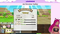 Vtuber Lewdneko Plays Evenicle Part 5 With Big Tits And Cute Anime Style