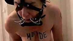 Female slave endures humiliation session on September 19.